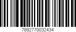 Código de barras (EAN, GTIN, SKU, ISBN): '7892770032434'