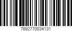 Código de barras (EAN, GTIN, SKU, ISBN): '7892770034131'