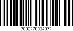 Código de barras (EAN, GTIN, SKU, ISBN): '7892770034377'