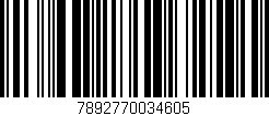 Código de barras (EAN, GTIN, SKU, ISBN): '7892770034605'