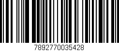 Código de barras (EAN, GTIN, SKU, ISBN): '7892770035428'