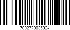Código de barras (EAN, GTIN, SKU, ISBN): '7892770035824'