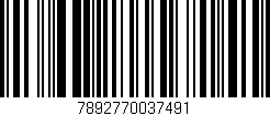 Código de barras (EAN, GTIN, SKU, ISBN): '7892770037491'