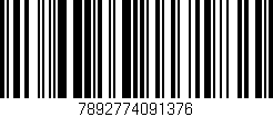 Código de barras (EAN, GTIN, SKU, ISBN): '7892774091376'