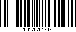 Código de barras (EAN, GTIN, SKU, ISBN): '7892787017363'