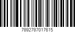Código de barras (EAN, GTIN, SKU, ISBN): '7892787017615'