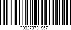 Código de barras (EAN, GTIN, SKU, ISBN): '7892787019671'