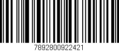 Código de barras (EAN, GTIN, SKU, ISBN): '7892800922421'