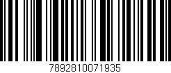 Código de barras (EAN, GTIN, SKU, ISBN): '7892810071935'