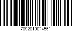 Código de barras (EAN, GTIN, SKU, ISBN): '7892810074561'