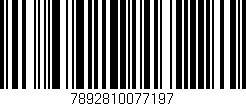 Código de barras (EAN, GTIN, SKU, ISBN): '7892810077197'