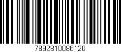 Código de barras (EAN, GTIN, SKU, ISBN): '7892810086120'