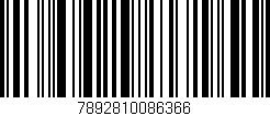 Código de barras (EAN, GTIN, SKU, ISBN): '7892810086366'