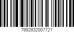 Código de barras (EAN, GTIN, SKU, ISBN): '7892832007721'