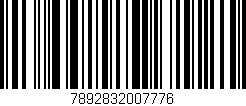 Código de barras (EAN, GTIN, SKU, ISBN): '7892832007776'