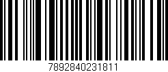 Código de barras (EAN, GTIN, SKU, ISBN): '7892840231811'