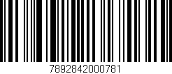 Código de barras (EAN, GTIN, SKU, ISBN): '7892842000781'