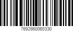 Código de barras (EAN, GTIN, SKU, ISBN): '7892860060330'