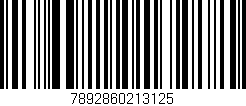 Código de barras (EAN, GTIN, SKU, ISBN): '7892860213125'