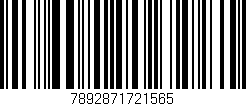 Código de barras (EAN, GTIN, SKU, ISBN): '7892871721565'