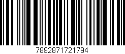 Código de barras (EAN, GTIN, SKU, ISBN): '7892871721794'