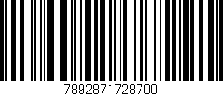 Código de barras (EAN, GTIN, SKU, ISBN): '7892871728700'