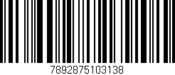 Código de barras (EAN, GTIN, SKU, ISBN): '7892875103138'