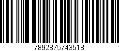 Código de barras (EAN, GTIN, SKU, ISBN): '7892875743518'