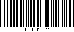 Código de barras (EAN, GTIN, SKU, ISBN): '7892878243411'