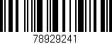 Código de barras (EAN, GTIN, SKU, ISBN): '78929241'