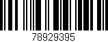 Código de barras (EAN, GTIN, SKU, ISBN): '78929395'