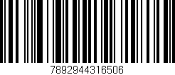 Código de barras (EAN, GTIN, SKU, ISBN): '7892944316506'