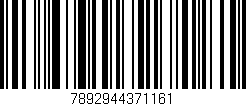 Código de barras (EAN, GTIN, SKU, ISBN): '7892944371161'