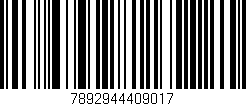 Código de barras (EAN, GTIN, SKU, ISBN): '7892944409017'