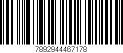 Código de barras (EAN, GTIN, SKU, ISBN): '7892944467178'