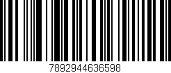 Código de barras (EAN, GTIN, SKU, ISBN): '7892944636598'