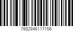 Código de barras (EAN, GTIN, SKU, ISBN): '7892946117156'