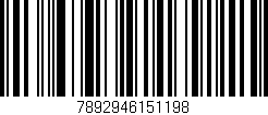 Código de barras (EAN, GTIN, SKU, ISBN): '7892946151198'