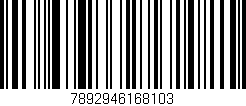 Código de barras (EAN, GTIN, SKU, ISBN): '7892946168103'