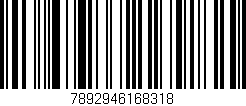 Código de barras (EAN, GTIN, SKU, ISBN): '7892946168318'