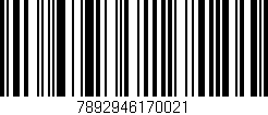 Código de barras (EAN, GTIN, SKU, ISBN): '7892946170021'