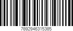 Código de barras (EAN, GTIN, SKU, ISBN): '7892946315385'