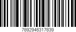 Código de barras (EAN, GTIN, SKU, ISBN): '7892946317839'