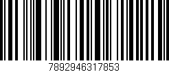 Código de barras (EAN, GTIN, SKU, ISBN): '7892946317853'