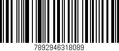 Código de barras (EAN, GTIN, SKU, ISBN): '7892946318089'