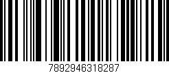 Código de barras (EAN, GTIN, SKU, ISBN): '7892946318287'