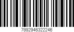 Código de barras (EAN, GTIN, SKU, ISBN): '7892946322246'