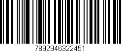Código de barras (EAN, GTIN, SKU, ISBN): '7892946322451'