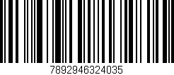 Código de barras (EAN, GTIN, SKU, ISBN): '7892946324035'
