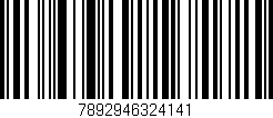 Código de barras (EAN, GTIN, SKU, ISBN): '7892946324141'